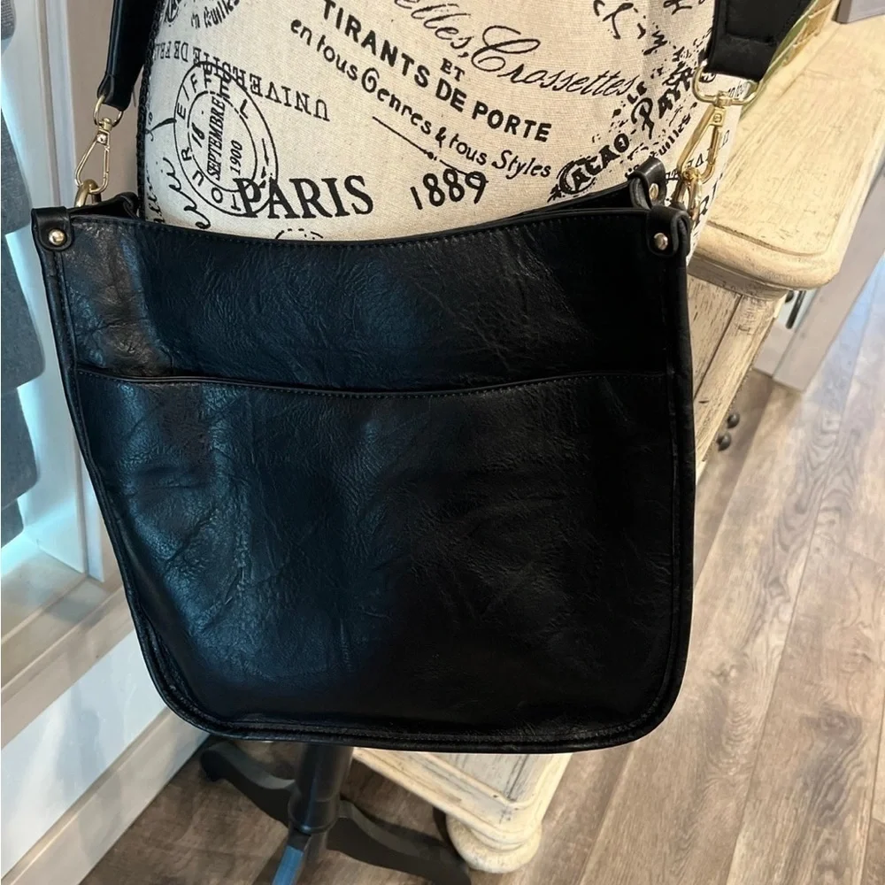 Black‎ crossbody purse womens bags leopard print